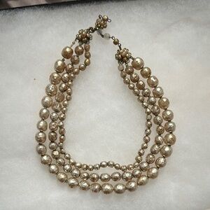 Miriam Haskell baroque faux pearl necklace